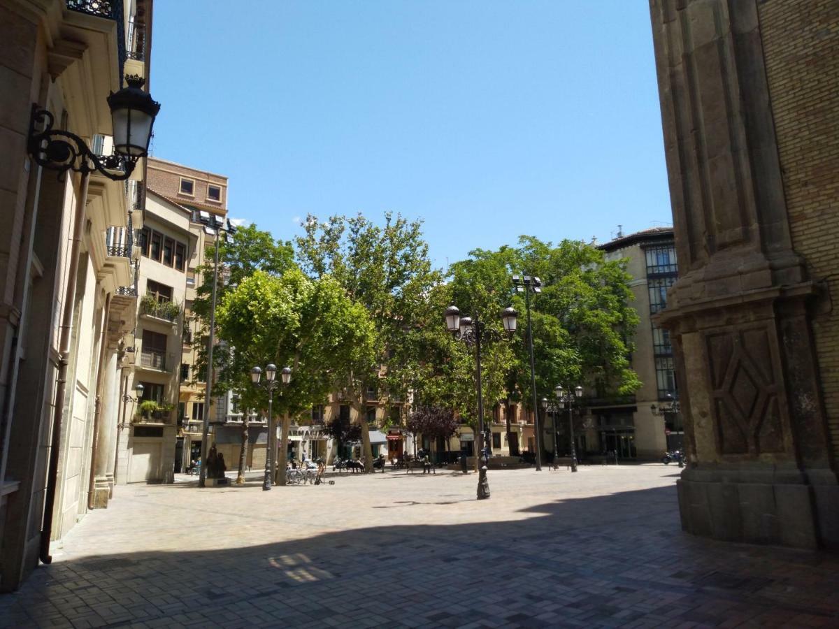 Acojedor Piso A Metros Del Pilar Y Plaza Espana Zaragoza Bagian luar foto